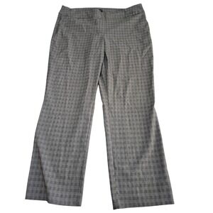 Hilary Radley Plaid Pants Women's XXL EEG Stretch Flared Leg Trouser /0482